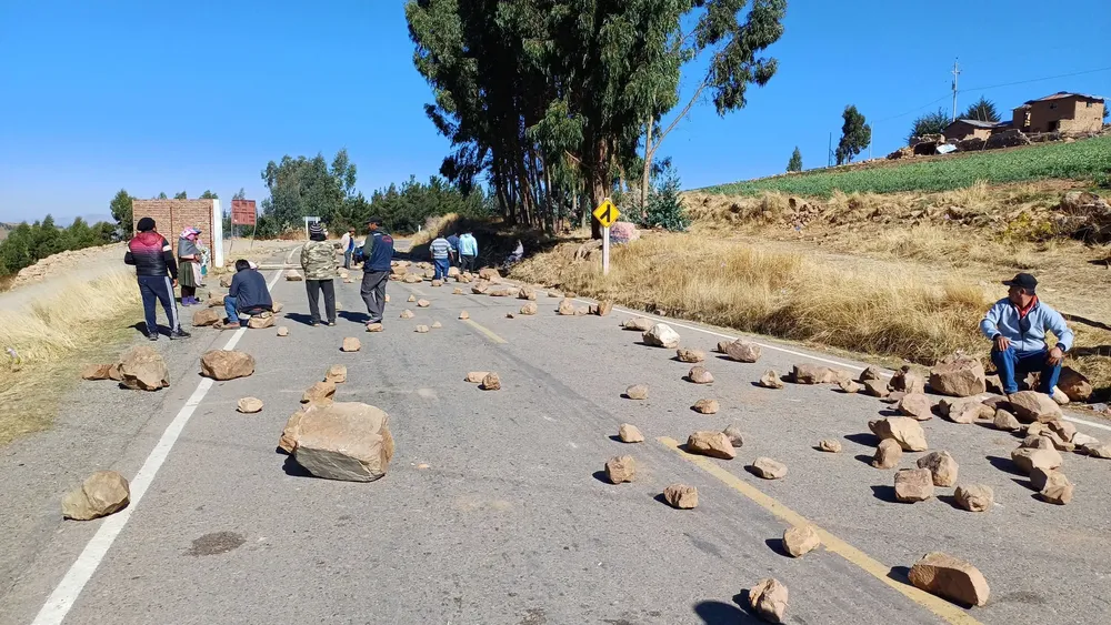 bloqueos en carretera evo